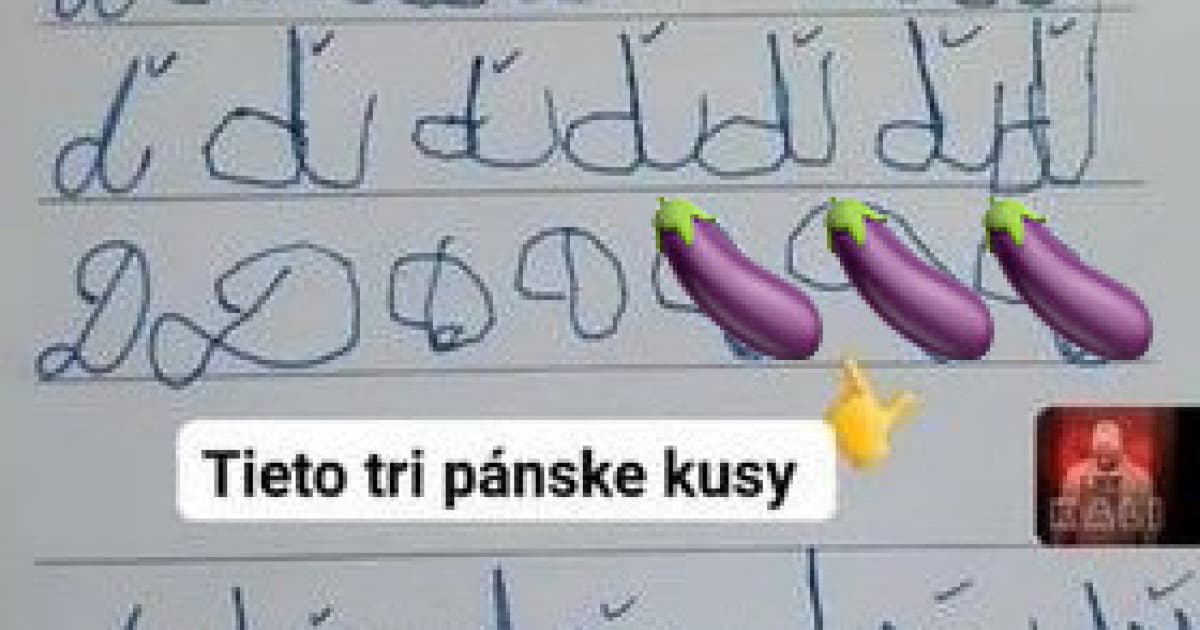 Rudolfov syn sa učil písať. Písmeno "D" by mal asi ešte docvičiť. Vidíš to tam aj ty?