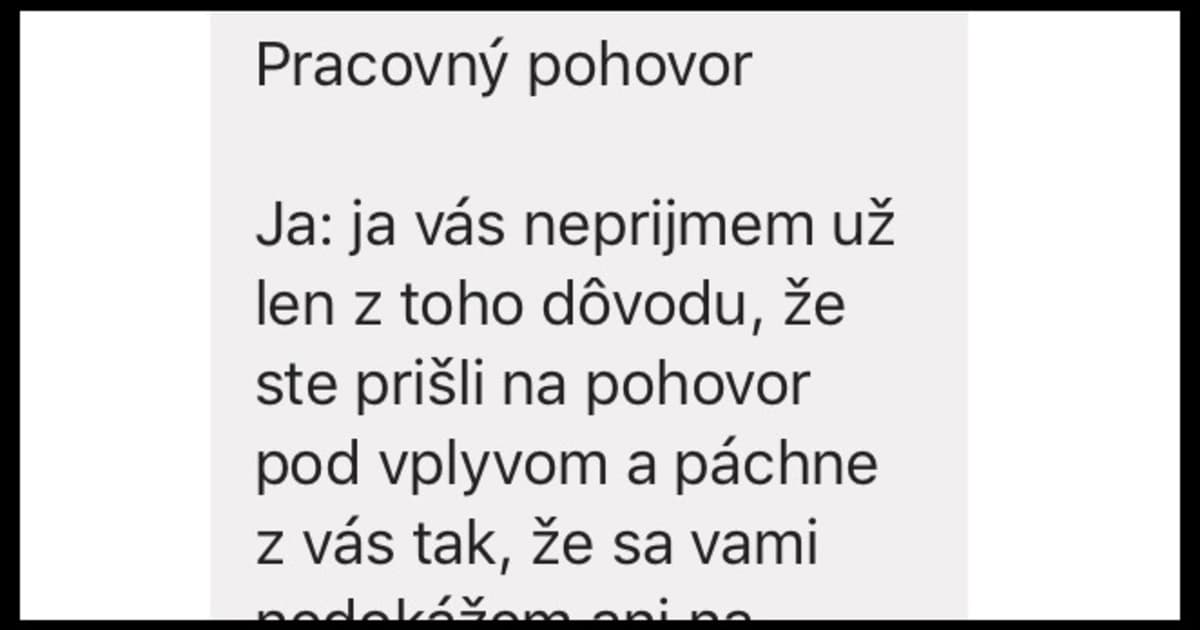 Zuzka zažila pohovor, na ktorý asi nikdy nezabudne