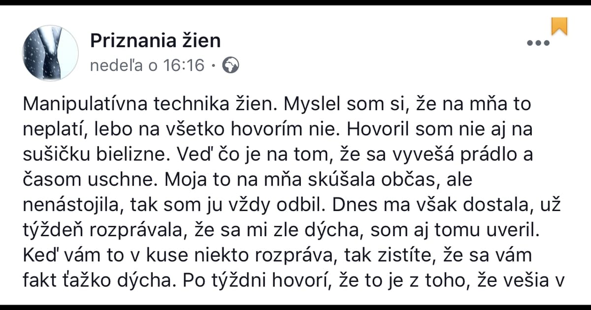 Tento Slovák vraj na vlastnej koži odhalil manipulatívnu techniku žien