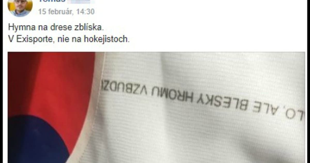 Keď Tomáš zbadal v obchode tento slovenský hokejový dres, zostal nemilo prekvapený!