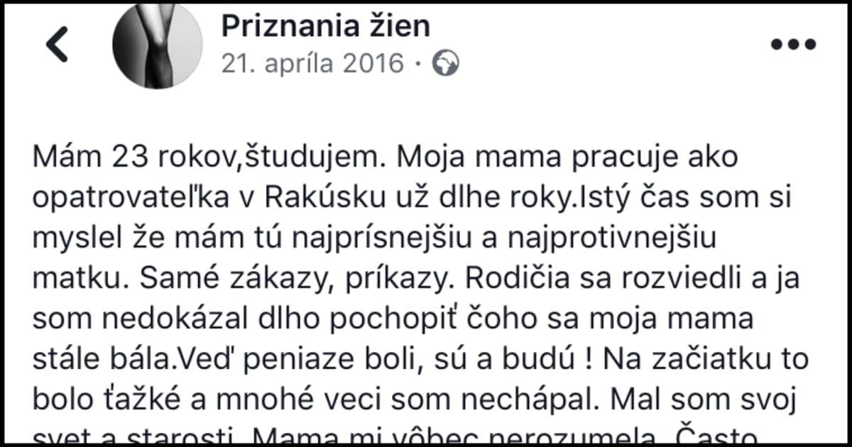 Najdojemnejšie priznanie všetkých čias! Tento chalan vzdal hold mame, ktorá ťažko pracuje v Rakúsku