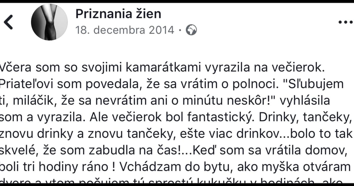 Opitá Slovenka si myslela, že šikovne okabátila priateľa. Pravda je však úplne iná