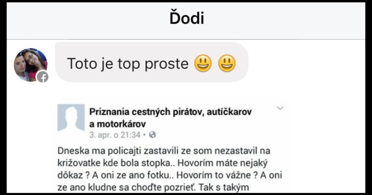 Príhoda s policajtmi, ktorá ti urobí deň!
