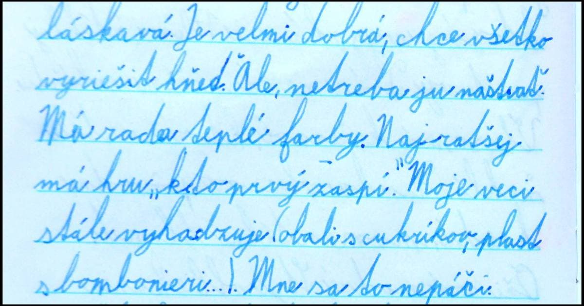 Andrejka dostala predčasný darček ku Dňu matiek. Syn o nej napísal sloh!