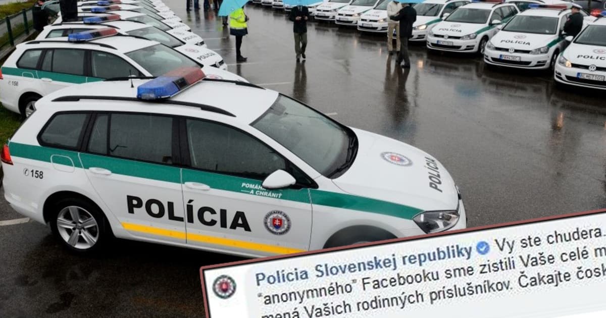 Polícia SR komentárom na Facebooku tentokrát prestrelila. Takto boj proti extrémizmu nevyzerá