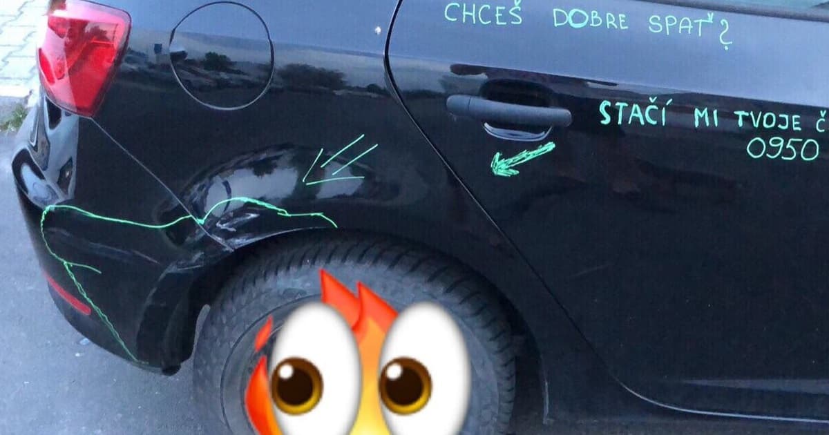 Marekovi niekto šuchol auto a odišiel. Tak skúsil šťastie!
