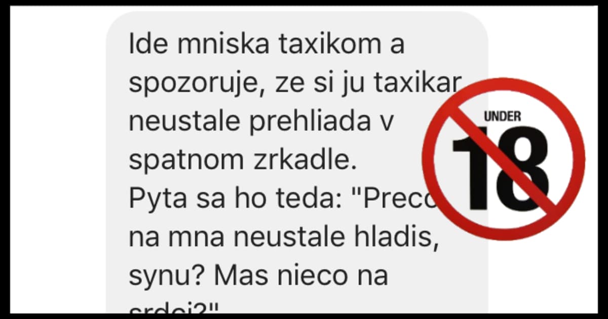 VTIP: O mníške a taxikárovi (od 18 rokov!)