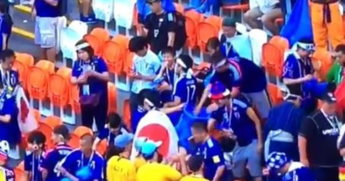 Japonskí fanúšikovia hrdinami Majstrovstiev sveta vo futbale! Po zápase upratali štadión
