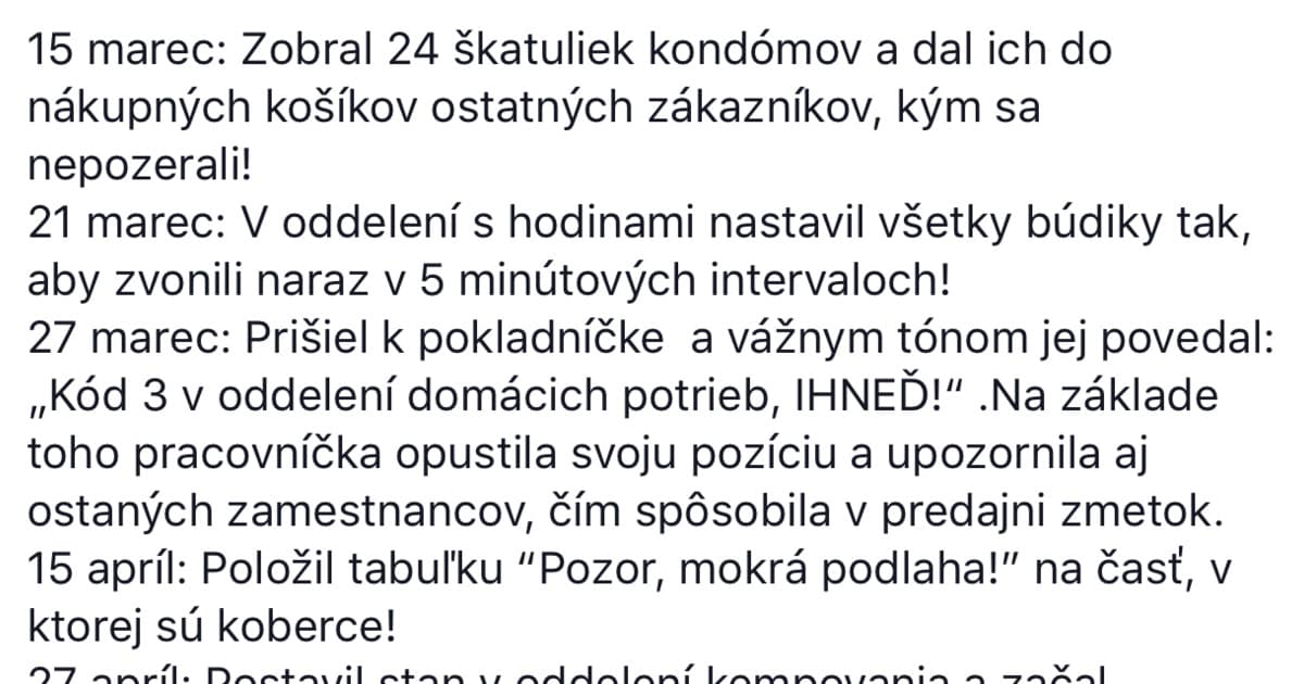 Príbeh o mužovi, ktorý dostal doživotný zákaz vstupu do známeho hypermarketu, baví Slovákov!