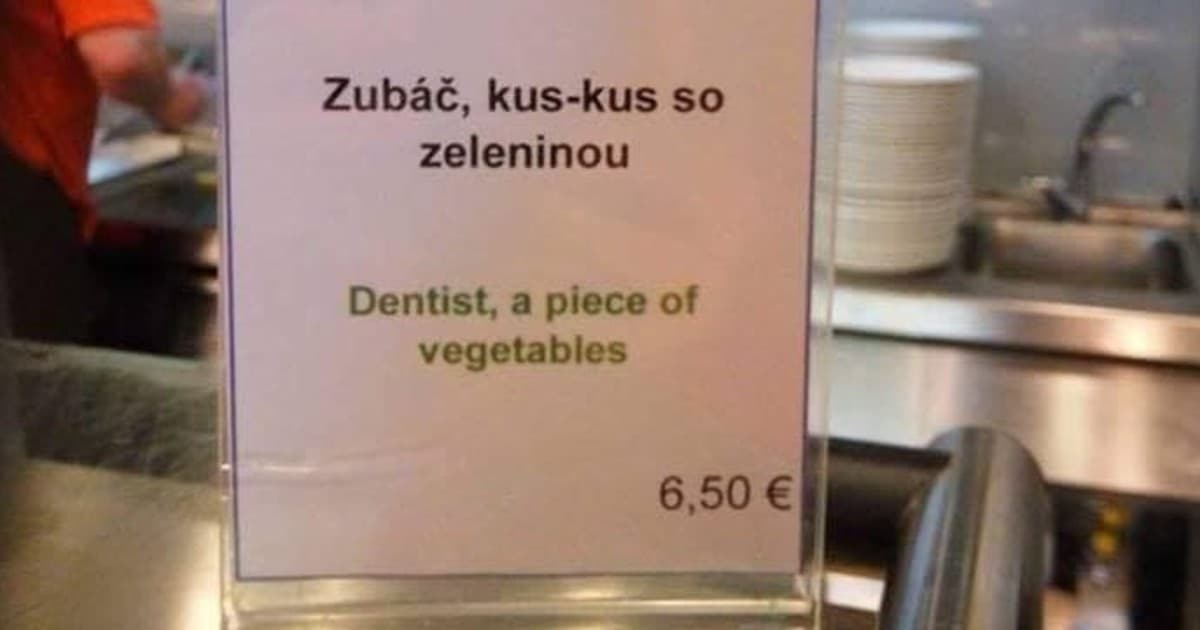 Slovenské gastro prevádzky bavia internet svojimi bizarnými prekladmi do angličtiny
