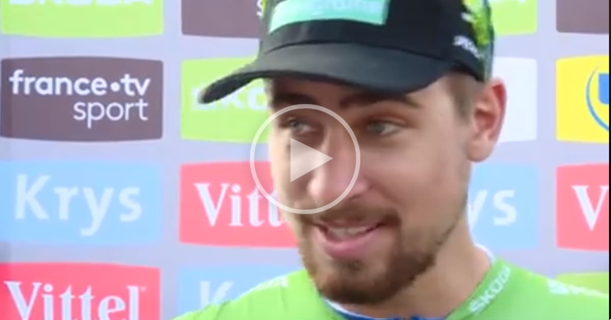 Famózny Peťo Sagan opäť pobavil. Vypočuj si, akou odpoveďou zaskočil novinára