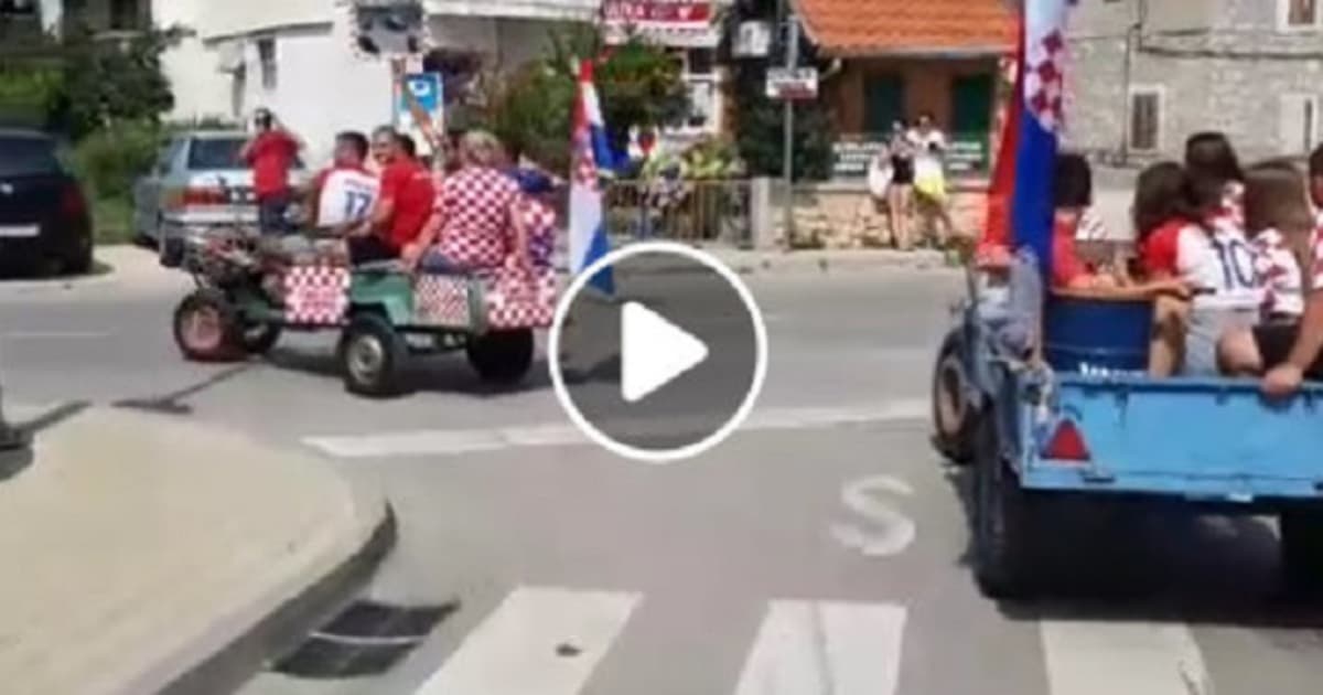 Poslucháčka Anna žije v Chorvátsku. Posiela ako to včera vyzeralo v meste Tribunj!