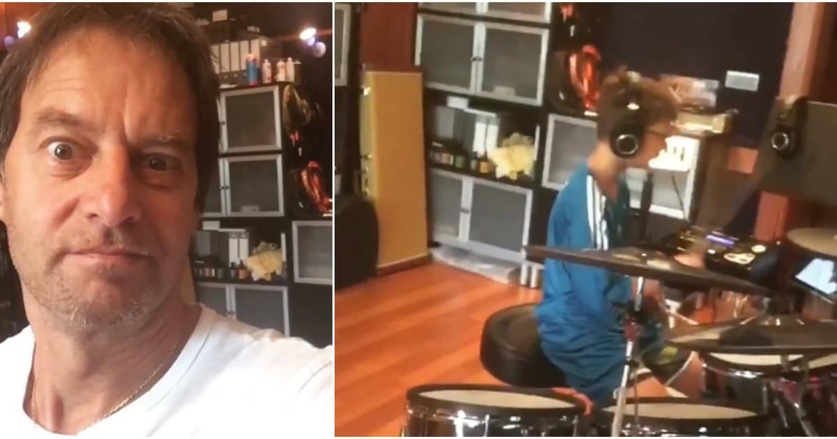 Paľo Habera zverejnil video svojho spievajúceho syna. Má talent po otcovi?