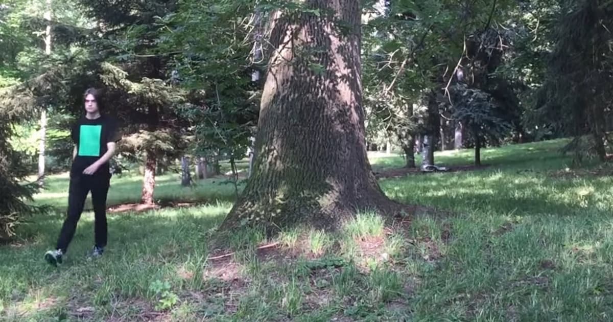 Toto na YouTube ešte nebolo. Mladý Čech chodil 2 hodiny okolo stromu!