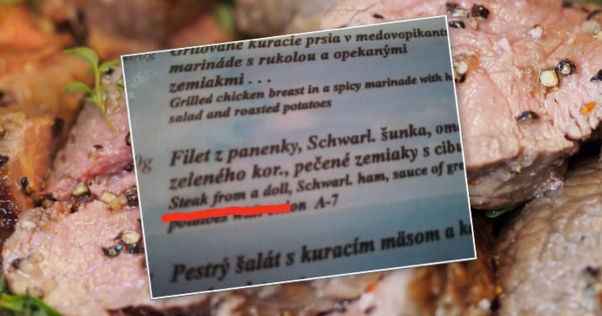 FunFOTO: Filet z panenky preložený do angličtiny nemá chybu!