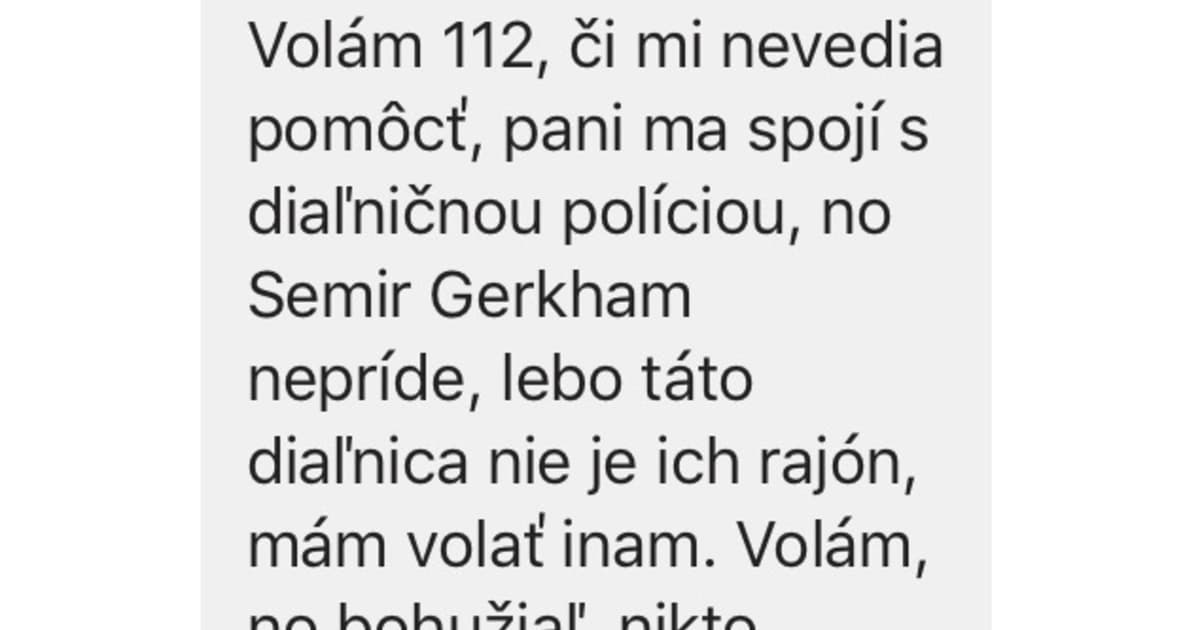 Marekovi sa včera, cez sviatok, pokazilo na R1 auto. To nevymyslíš!