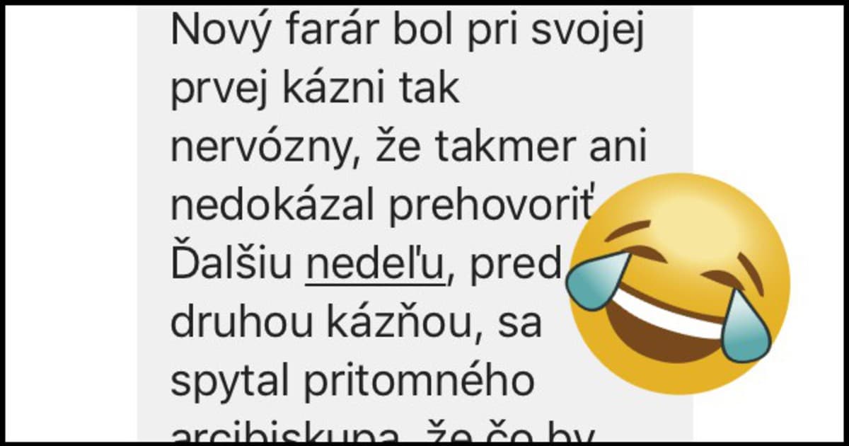 Jozef poslal nekorektný vtip. Ale na piatok ideálny!