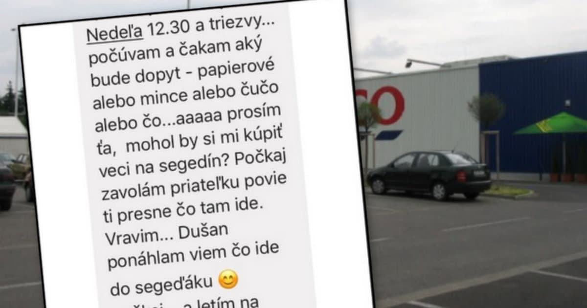 Vlado sa rozhodol, že urobí pred Tescom v Dubnici dobrú vec. Avšak...