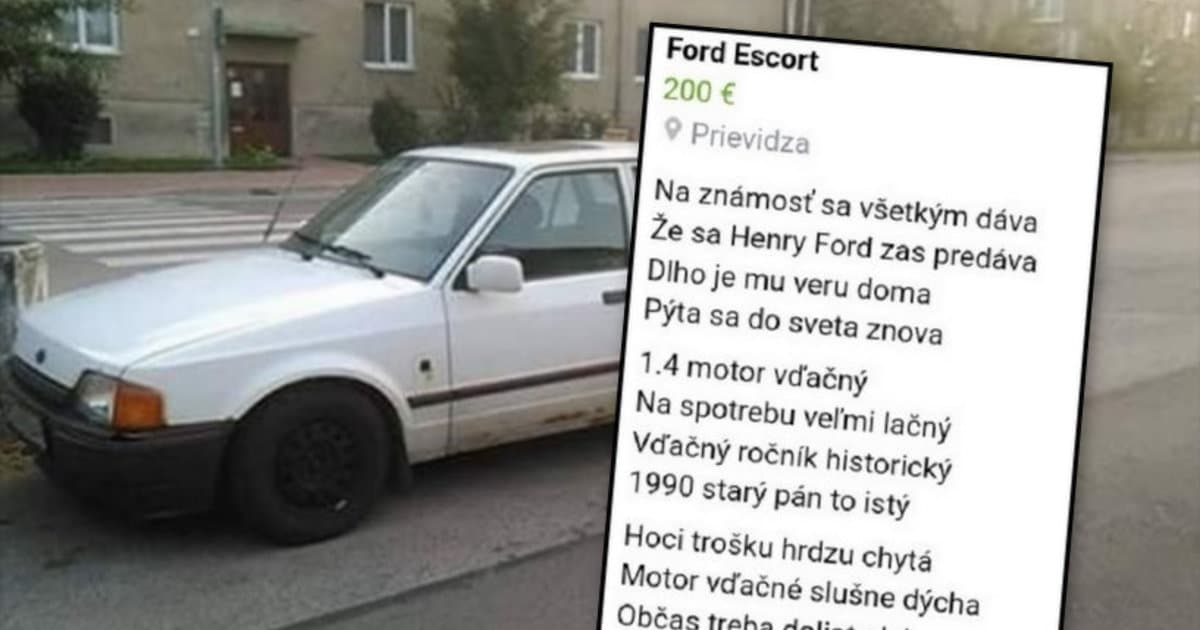 Najoriginálnejší inzerát na auto všetkých čias?