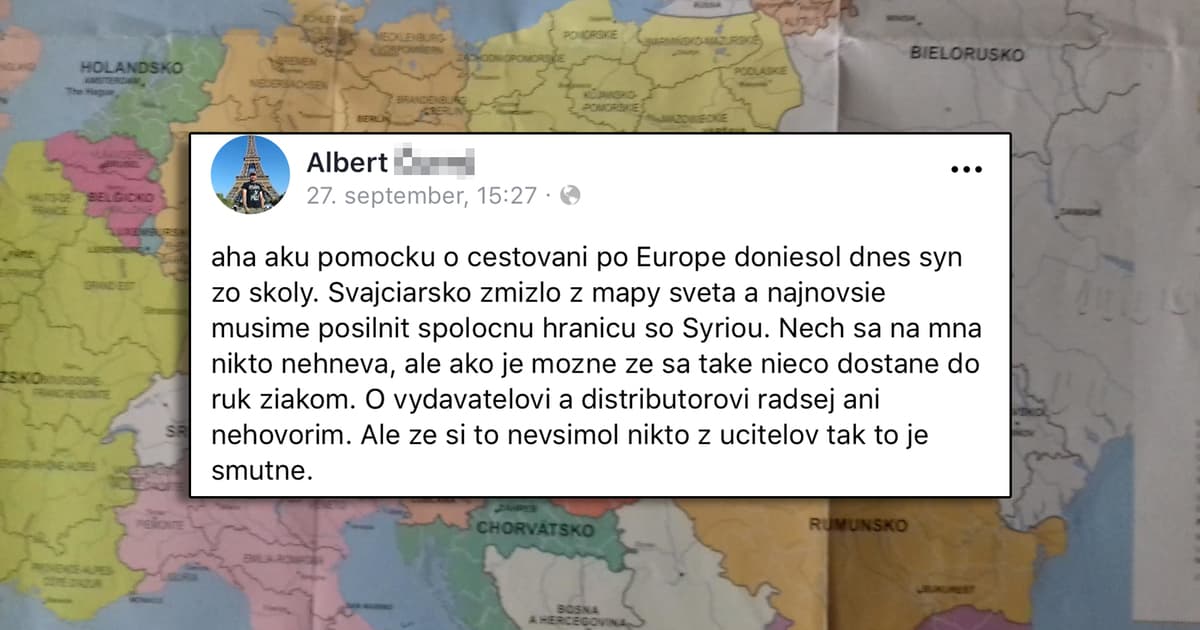 Albertov syn doniesol zo školy mapu. Pár „detailov“ v nej však trochu nesedí