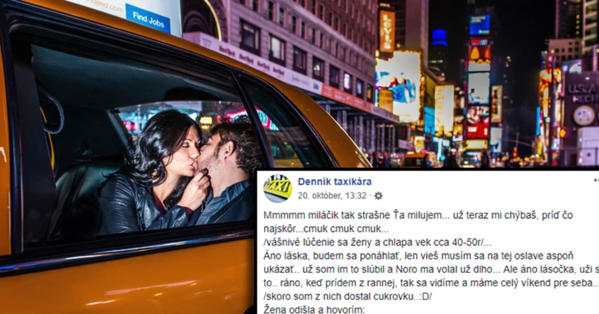 Slovenský taxikár viezol párik, ktorý ho prinútil zamyslieť sa nad dnešnou zlou dobou
