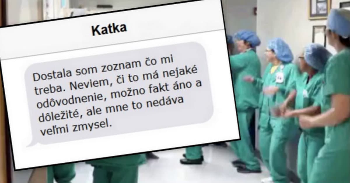 Katku čaká zákrok v nemocnici. Dostala pokyny. Niečo jej však nedáva zmysel.