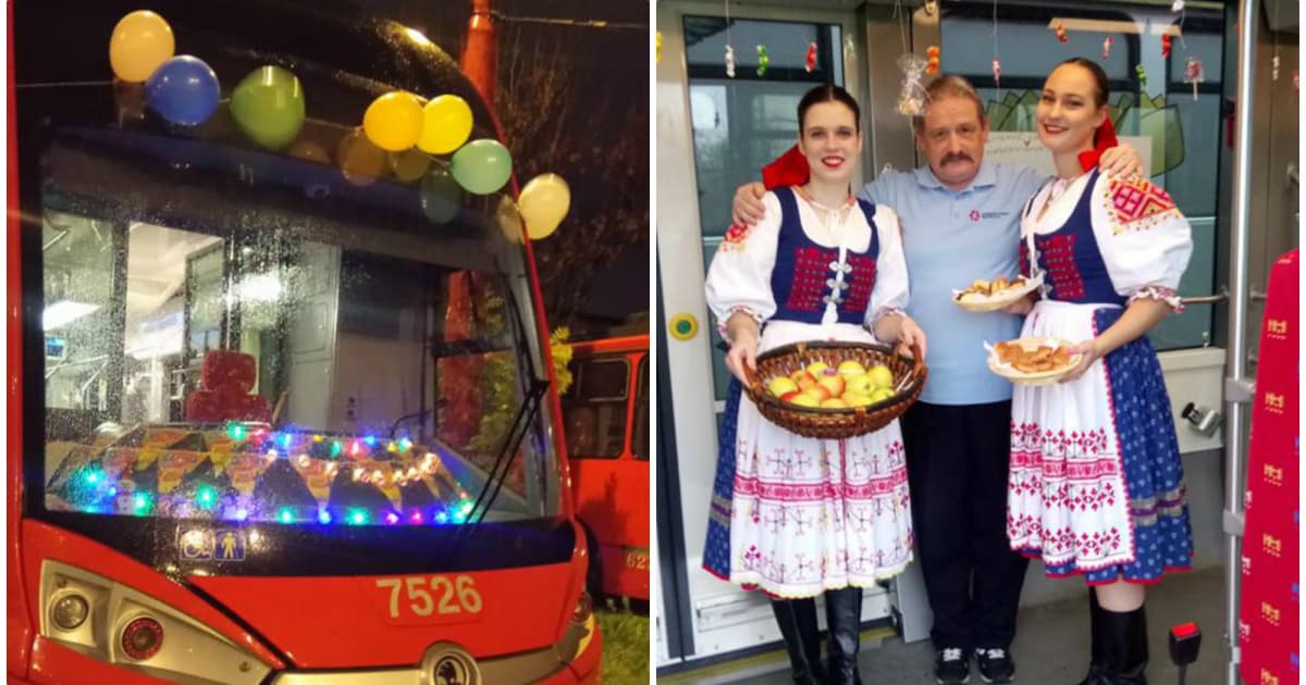 Ani tento rok milý vodič bratislavskej MHD nepoľavil a svoje narodeniny oslávil s cestujúcimi