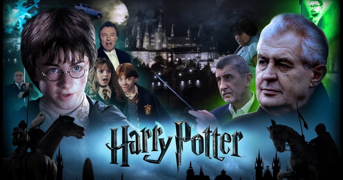 Harry Potter zavítal do Prahy! Podarí sa mu zvíťaziť nad zlými čarodejmi Babišom a Zemanom?