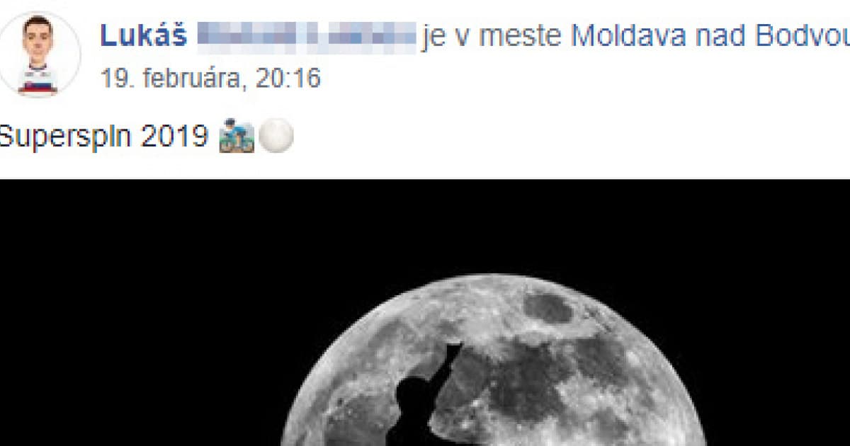 Lukášovi z Moldavy sa počas supersplnu podarila unikátna fotka Mesiaca