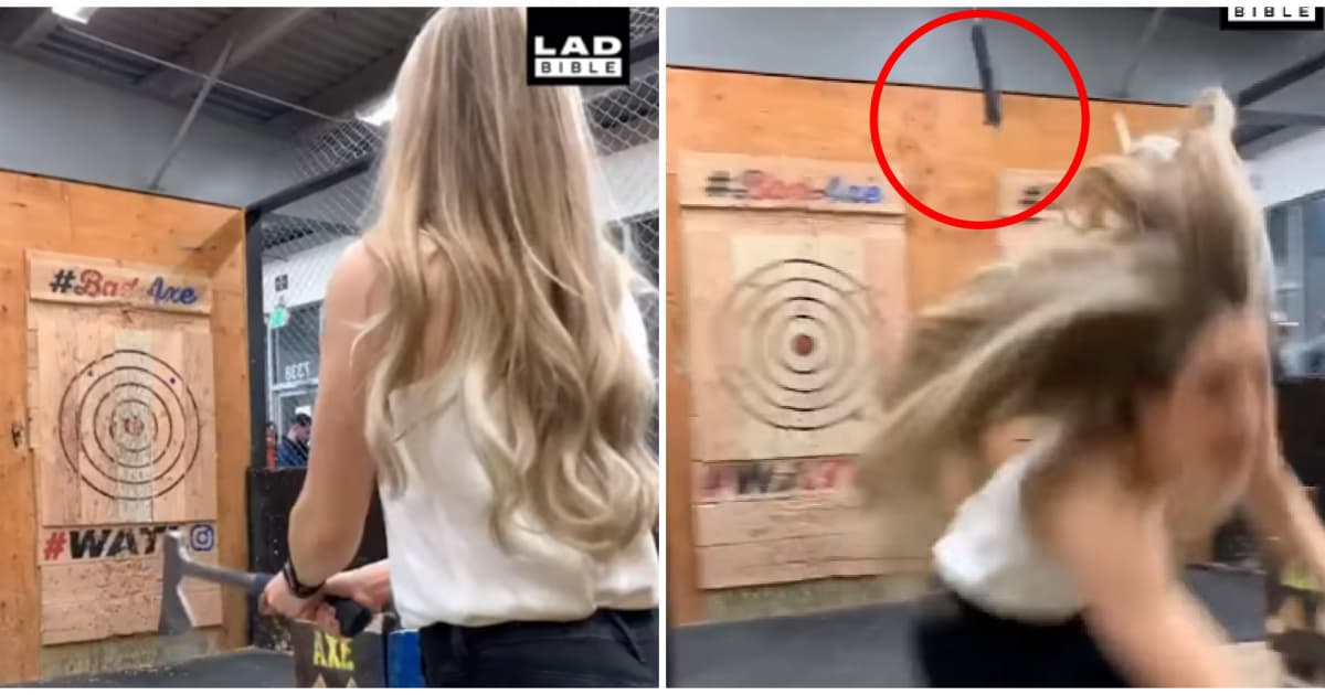 Stačilo naozaj málo a tento hod sekerou mohol skončiť obrovským nešťastím!