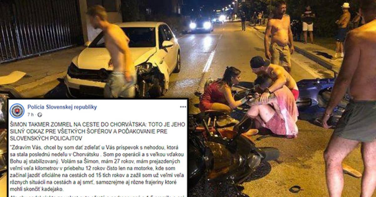 Šimon takmer zomrel na ceste do Chorvátska. Pre všetkých šoférov má tento silný odkaz!