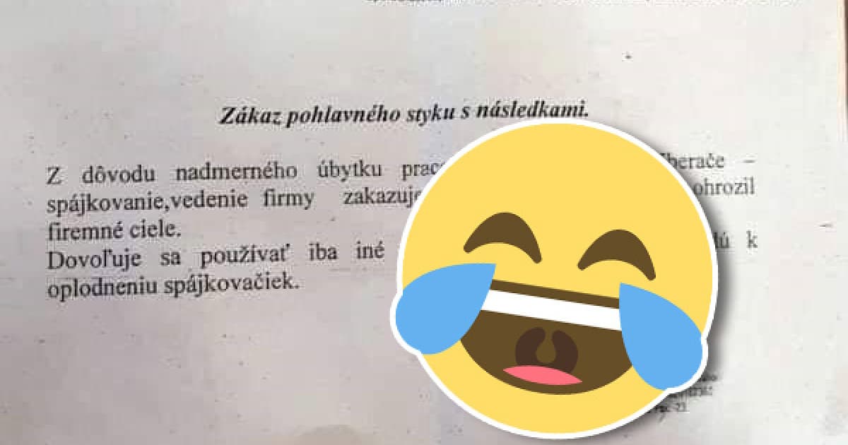 Firma z Nového Mesta nad Váhom zakázala zamestnancom pohlavný styk. Má na to pádny dôvod