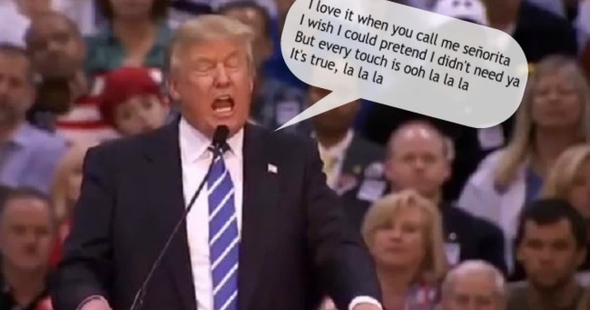 Donald Trump zaspieval veľký hit „Señorita“. Teraz je hviezdou internetu!