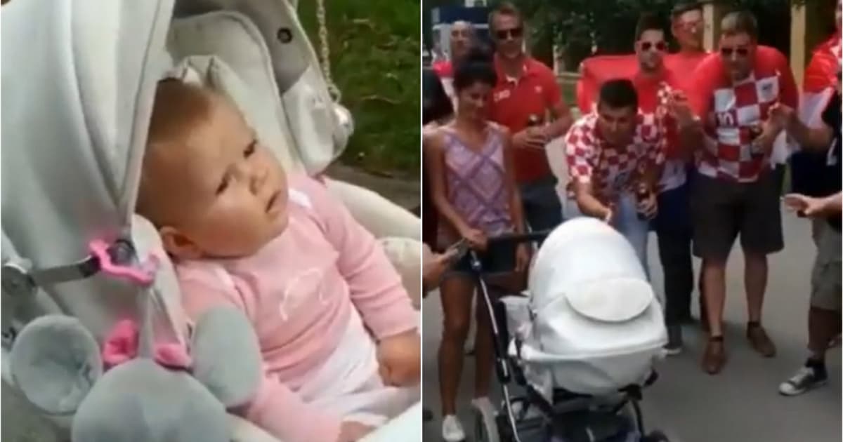 Chorvátski fanúšikovia spievajú uspávanku slovenskému bábätku