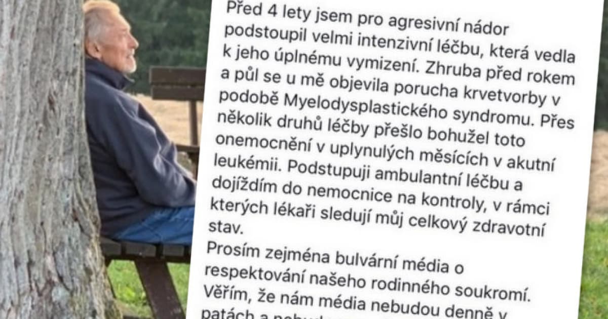 Spevák Karel Gott oznámil fanúšikom smutnú správu. Bojuje so zákernou chorobou!