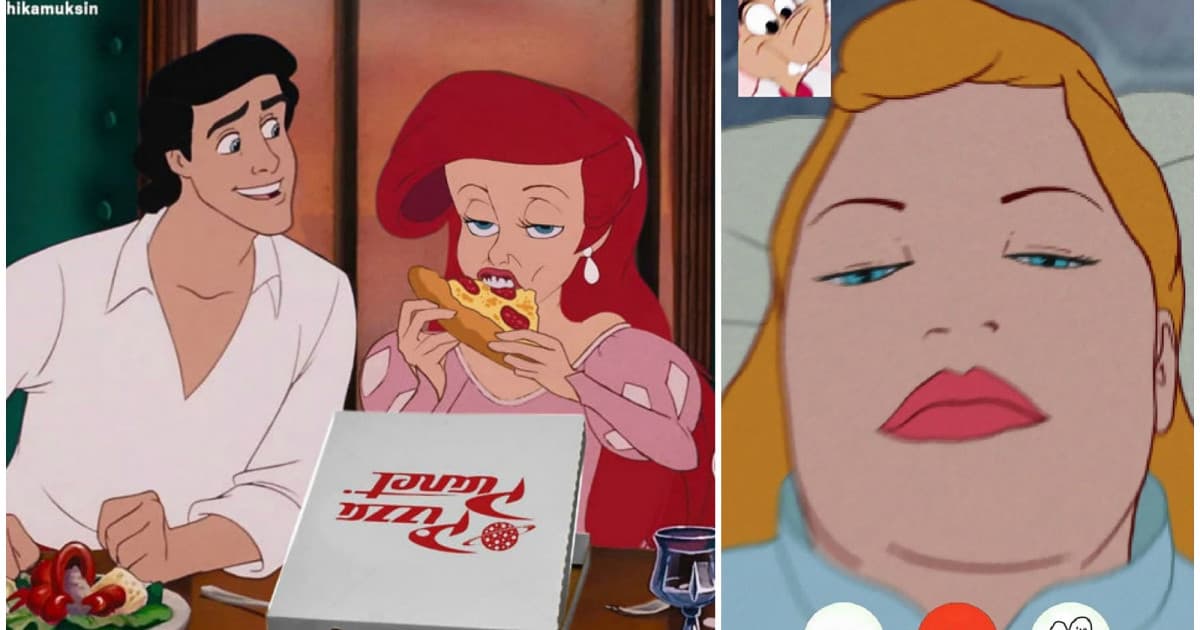 Dvojitá brada a žiadny make-up? Tento ilustrátor zobrazuje Disney princezné ako obyčajné ženy