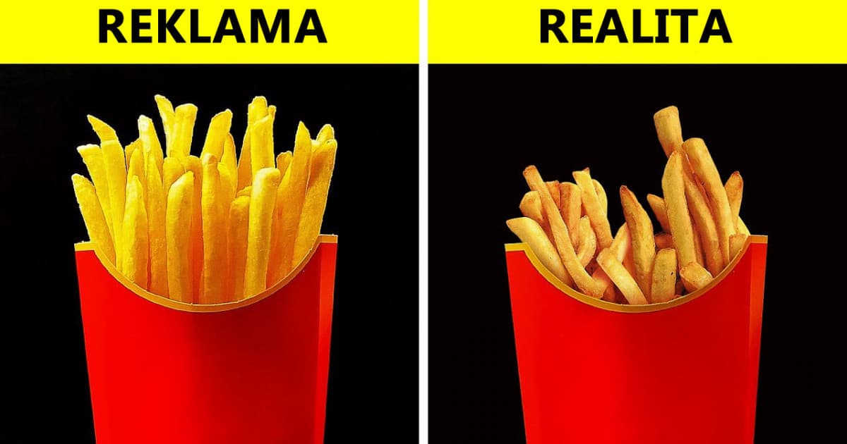 Jedlo v reklame vs. jedlo v skutočnosti! Pozri si, aké triky sa používajú pri fotení reklám