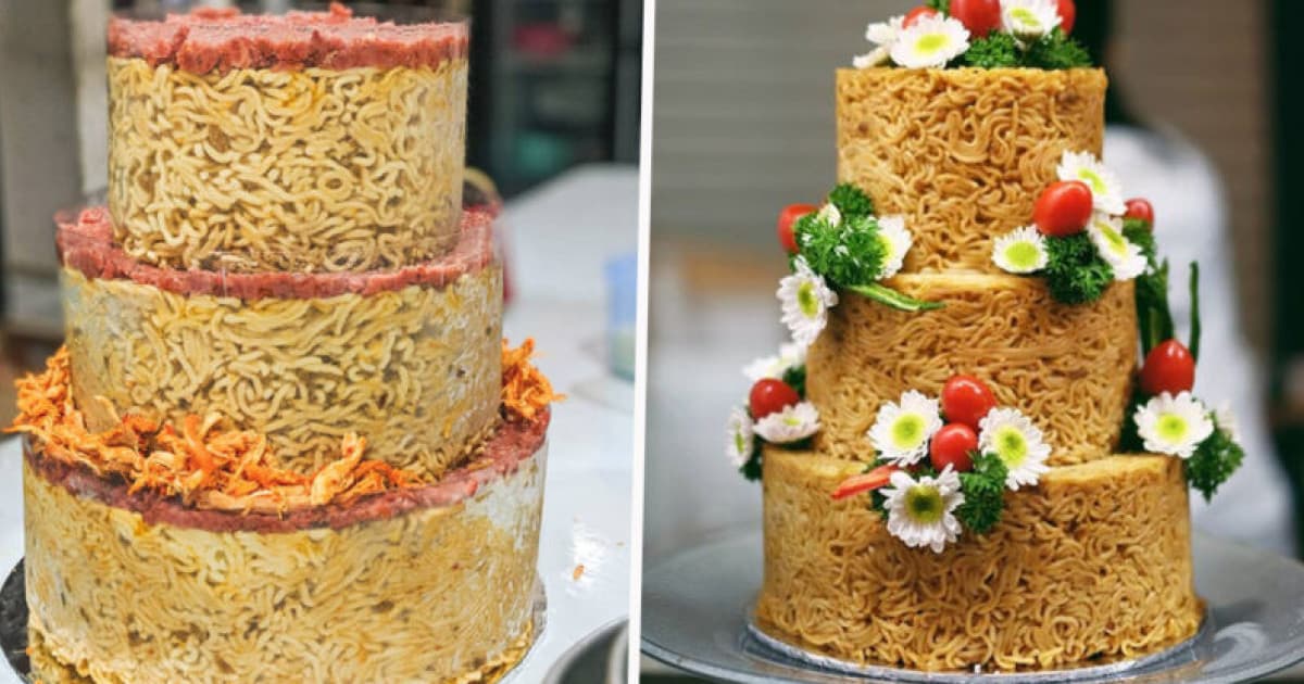 Nový, bizarný gastro hit! Ľudia si na svoje oslavy a svadby objednávajú rezancové torty