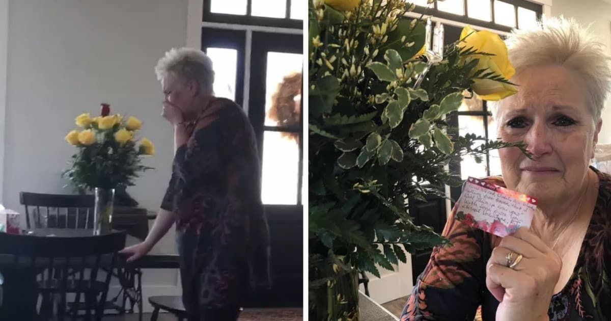 Prišiel jej valentínsky darček priamo z neba. Keď zistila, kto jej ho poslal, neubránila sa slzám