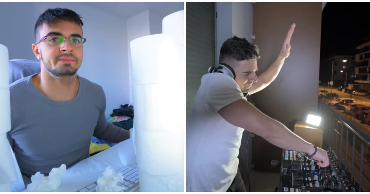 Zásoby toaleťáku a DJ-ing na balkóne - youtuber PPPíter urobil vtipné karanténne video! Nájdeš sa v ňom aj ty