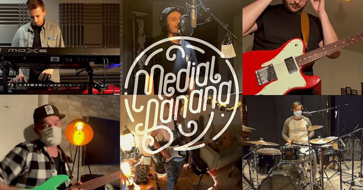 Chlapci z Medial Banana zahrali skvelý online koncert zo svojej obývačky!