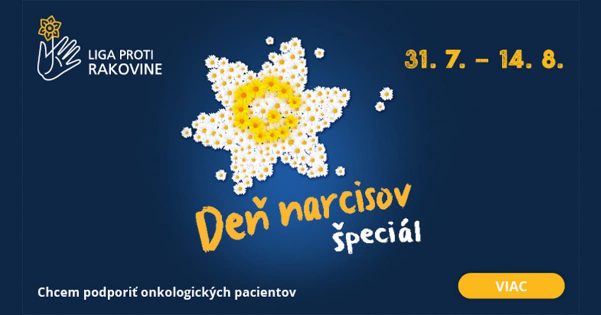 Tento rok narcisy zakvitnú v lete. 31. júla môžeme spoločne prispieť na pomoc onkologickým pacientom