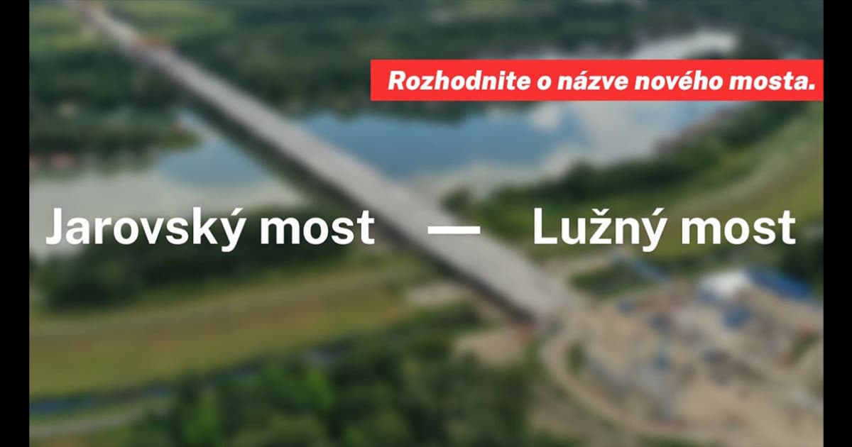 Rozhodni o názve nového mosta cez Dunaj! Finálne hlasovanie je spustené
