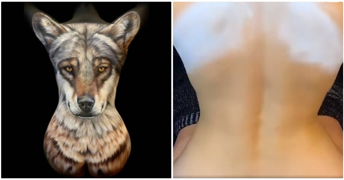 Tento talentovaný umelec maľuje na telá ľudí zvieratá, ktoré vyzerajú ako živé