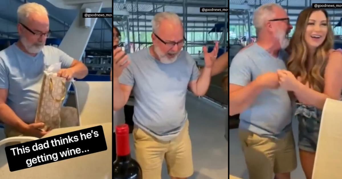 Originálnym spôsobom mu oznámili, že bude dedko. Jeho reakcia nemá chybu!