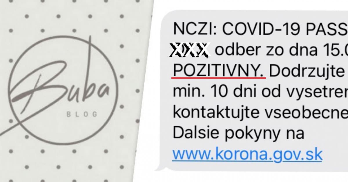 BUBA BLOG: Nemám Miša. Mám Covid
