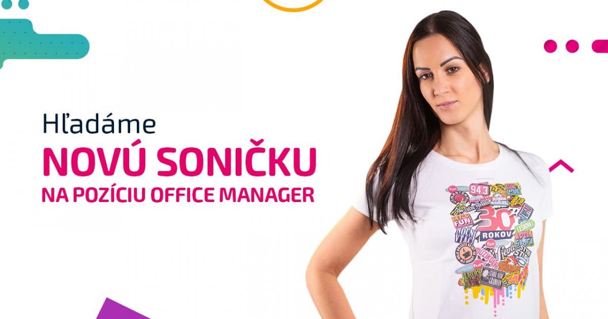 Hľadáme nového office managera Fun rádia