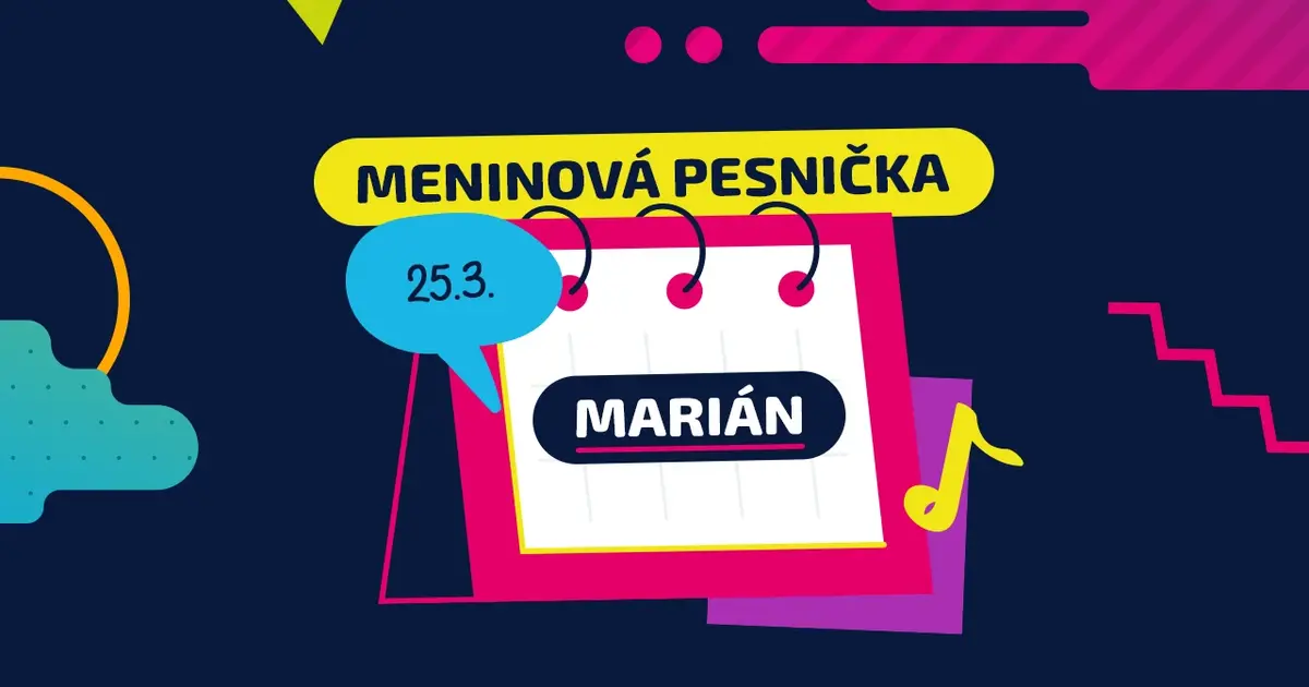 Meninová pesnička: MARIÁN